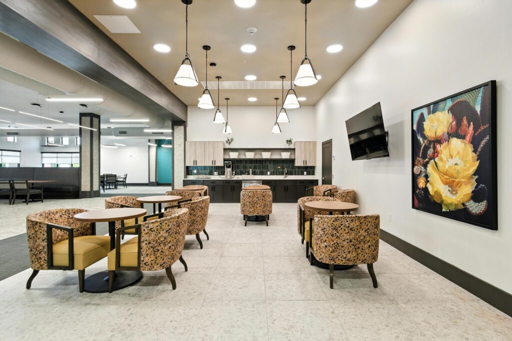 Interior lobby of Cave Creek Assisted Living, a top choice for senior living in Cave Creek, AZ.